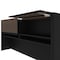 Bestar Connexion L-Shaped Workstation with hutch, Antigua/Black 93859-000052 - alternate 3